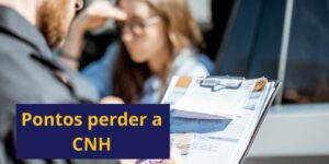 quantos pontos perde a cnh